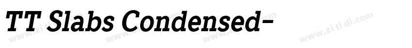 TT Slabs Condensed字体转换